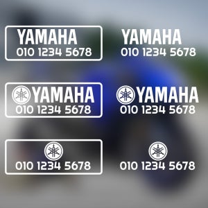 오토바이 전화번호 스티커 야마하 YAMAHA TMAX R3 R6 R1 심플 휴대폰 번호