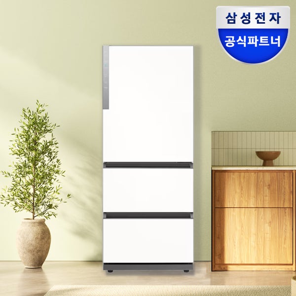 삼성전자 김치냉장고 비스포크 328L 스탠드형 3도어 김치플러스 비스코프 삼성김치냉장고