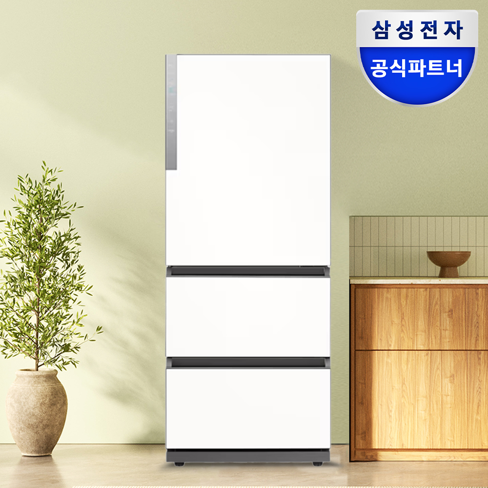 삼성전자 김치냉장고 비스포크 328L 스탠드형 3도어 김치플러스 비스코프 삼성김치냉장고