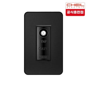 제일전기 디아트플러스 메탈블랙 CATV 2방