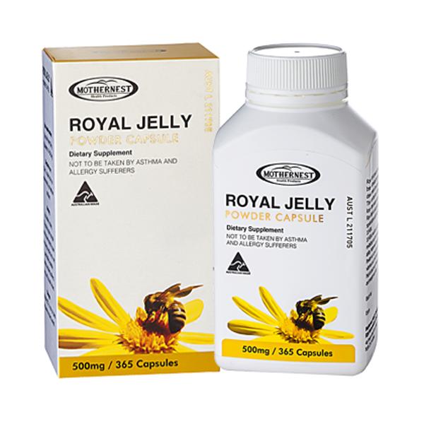 호주 <b>마더네스트</b> Mothernest Royal Jelly 로얄젤리 파우더 캡슐 500mg 캡슐 365정