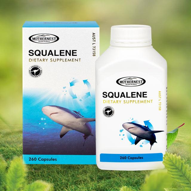 호주 <b>마더네스트</b> <b>Mothernest</b> SQUALENE 스쿠알렌 캡슐 260정