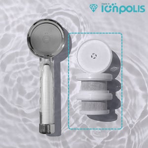 닥터피엘 호환 와이드샤워기 2차 필터 3개 ACF 헤드 이온폴리스 녹물 제거