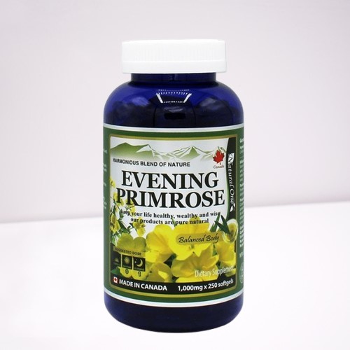 내추럴원 달맞이꽃 종자유 <b>이브닝 프림로즈 오일 1000mg</b> 감마리놀렌산 250정