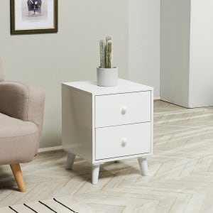 플레인 미니협탁 침대협탁 서랍형/화이트