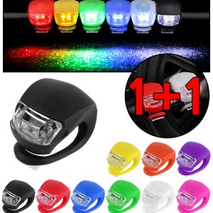 (자전거 실리콘안전등 C타입 AG10 - 2P) 자전거 안전등 led 라이트 후미등 후레쉬 전조등