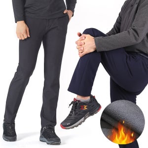 콜핑 남성 겨울 기모 스판 작업복 등산 바지 빅사이즈