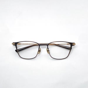 [999.9] 포나인즈 S390T 8001 52사이즈 브라운골드 스퀘어 티타늄안경