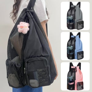 투게더 스윔백 메쉬 수영가방 방수 실내 수영장 가방 스트링 나일론 백팩