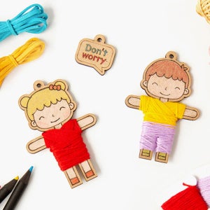 나만의 걱정인형 집콕취미생활 키링 우동끈 키트 DIY키트 만들기