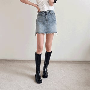 러브썸 심플 첼시 롱 부츠