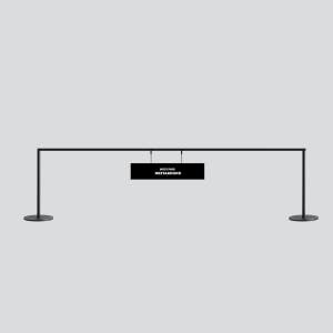 전시 미니 차단바 LB-2M 갤러리 박물관 차단봉 세트 2000mm