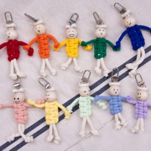 나만의 걱정인형 집콕취미생활 키링 우동끈 키트 DIY키트 만들기 5개세트