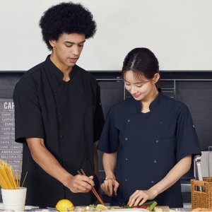 더블스냅 숨쉬는 방수 조리복 반팔