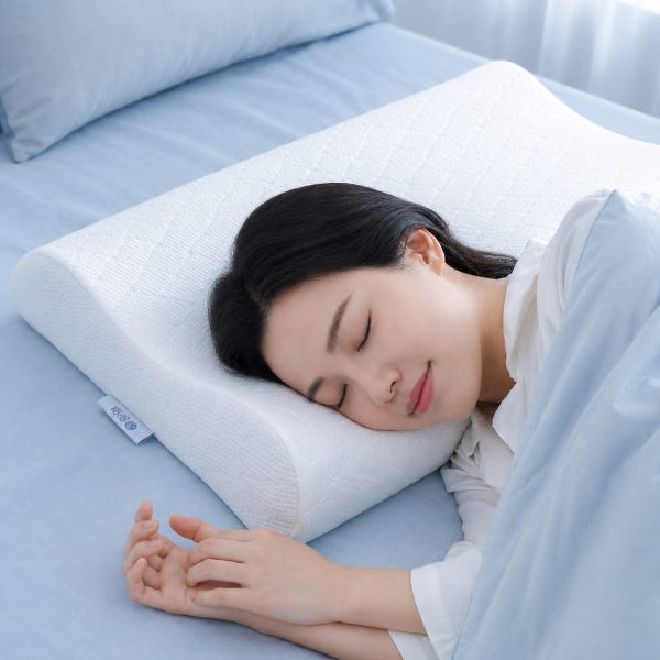 몽웰 경추베개 숙면 거북목 일자목 목디스크 편한 낮은 기능성 베개 일반성인