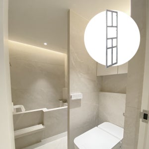 조적 욕조 타일 파티션 욕실 칸막이 가림막 프레임 설치 방법 개선 신제품