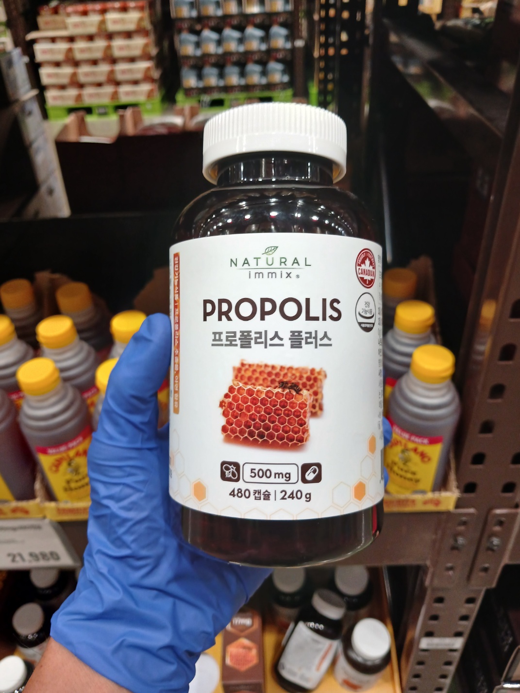 내츄럴이믹스 프로폴리스 플러스 500MG X 480캡슐 캐나다산 트레이더스