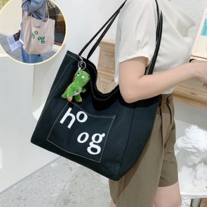 베이직 스티치 데일리 캐주얼 에코백 여성 가벼운 예쁜 가을 여자 가방 큰 빅사이즈
