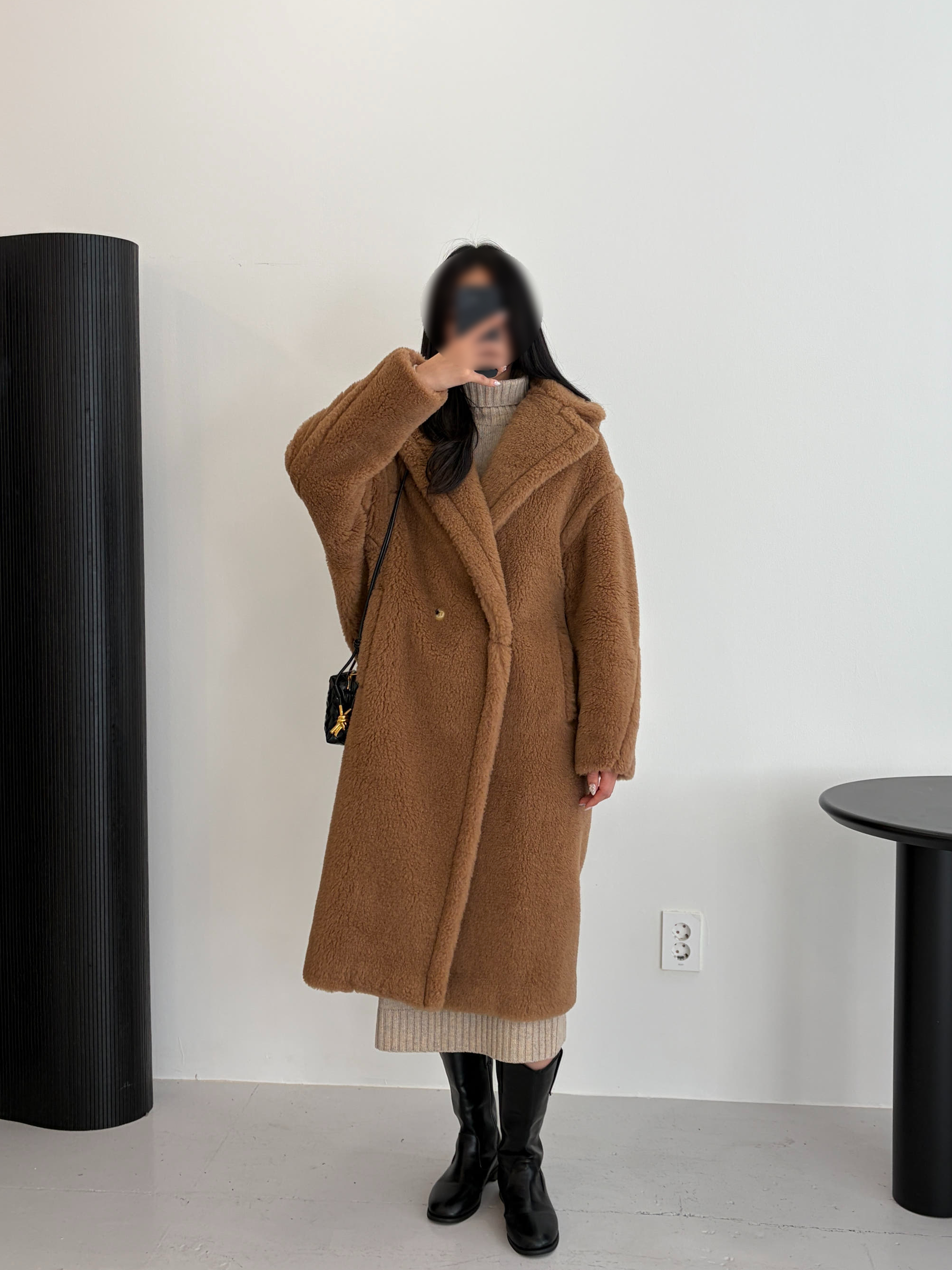 25FW 막스마라 TEDDY 테디베어 아이콘 코트 카멜