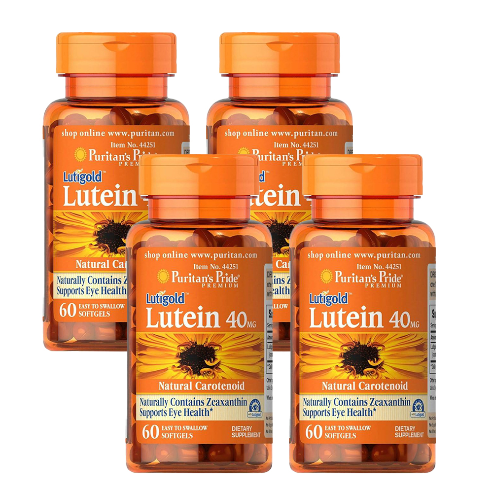 퓨리탄프라이드 <b>루테인 지아잔틴 40mg</b> 60정 4통