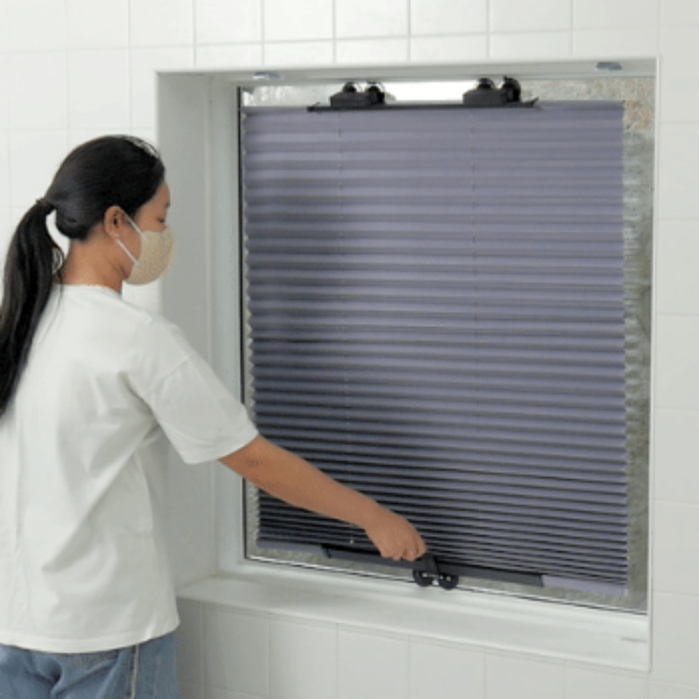 못안박는 무타공 블라인드 붙이는 커튼 창문가리개