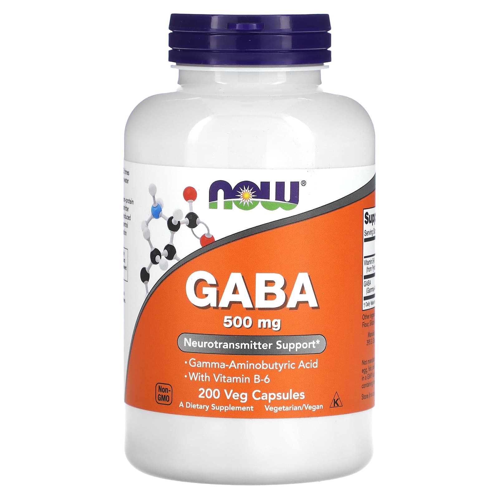 나우푸드 <b>비타민 B6</b> GABA 500mg 200 베지캡슐