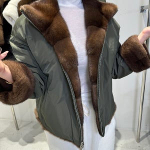 [슈가밤] 26 NEW 코펜하겐 퍼 퍼플등급 리버서블 밍크 코트 점퍼 (3 colors)