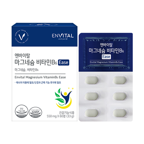 <b>엔바이탈 마그네슘</b> 비타민B6 Ease 33g 1개