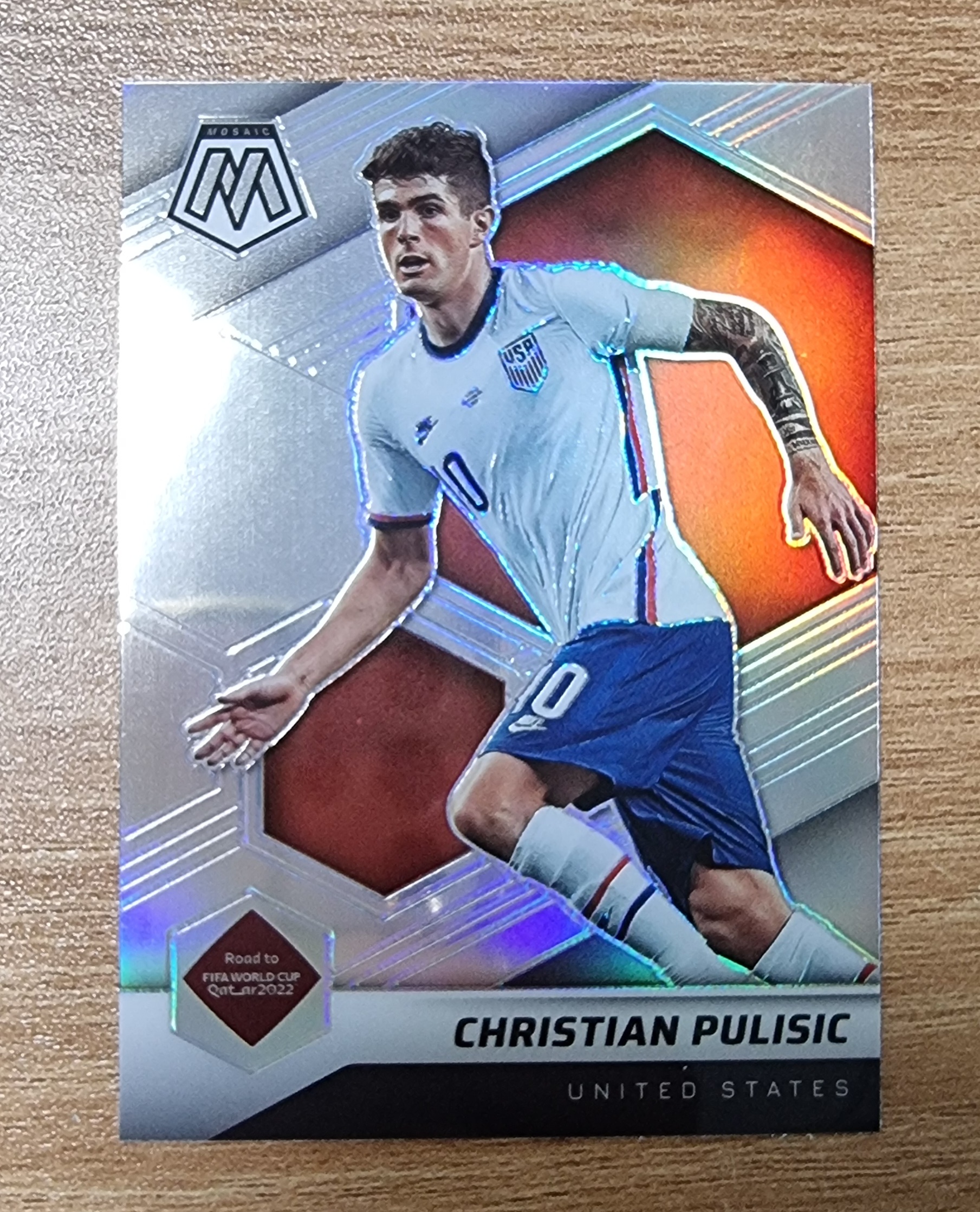 크리스티안 풀리시치 설명필독 Christian Pulisic 2021-22 Panini Mosaic FIFA Silver Prizm No-100 축구카드