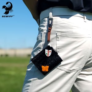 스콜피 골프 볼타올 4가지 기능 골프공수건 장갑홀더 볼마커 티 가죽끈 Scorpy golf