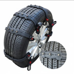 (평일3시전주문당일출고)우레탄 벨트 스파이크3개 스노우체인 1세트(8P) 케이블타이 재사용 일회용아님 간편보관