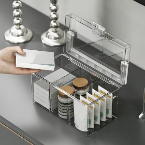 화장품샘플정리 향수보관함 립스틱정리함 면봉보관함 수납함