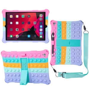 아이패드 에어3세대 10.5인치 팝잇 푸쉬팝 킥스탠드 실리콘 태블릿 케이스
