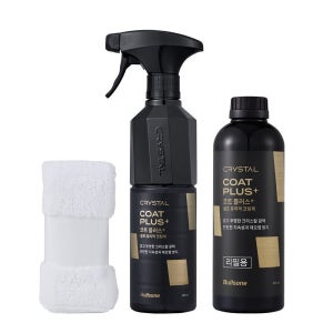 [불스원]뉴 크리스탈 코트플러스 광택제 500ml+리필 400ml+극세사융