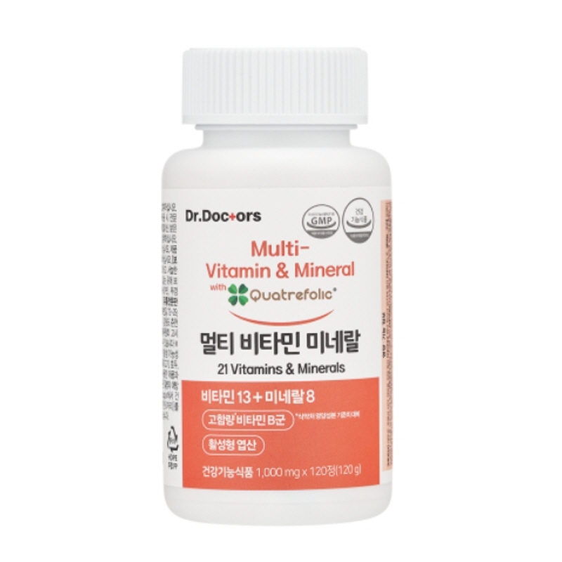 <b>닥터닥터스</b> 멀티비타민미네랄 1000mg x 120정, 1개