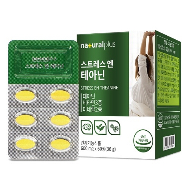 <b>내츄럴플러스 스트레스</b> 엔 테아닌, 1개