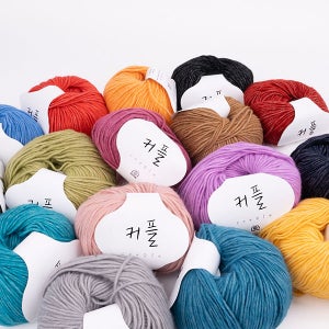 커플(10+1) 뜨개실 소피후드 베를린스카프대체실 털실 목도리뜨개실 울실 겨울실