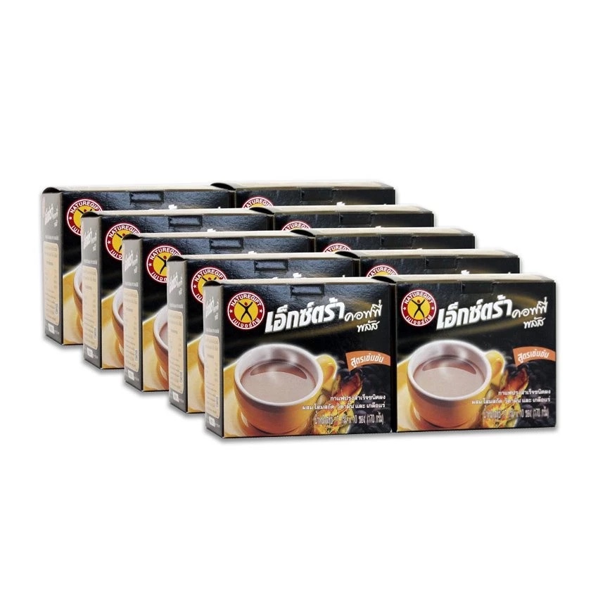[태국] Nature Gift 네이처 기프트 엑스트라 인삼 진생 식이섬유 커피 플러스 170g x 10박스