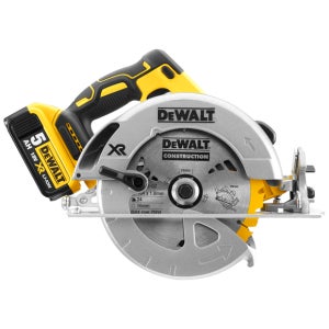 디월트 충전 원형톱 브러쉬리스 배터리2개 세트 18V 5.0AH 톱날포함 DCS570P2