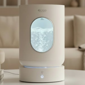 오쿠 가열식 가습기 4L 대용량 아기 안전 유리 저소음 무드등 가습기 OCP-HG900