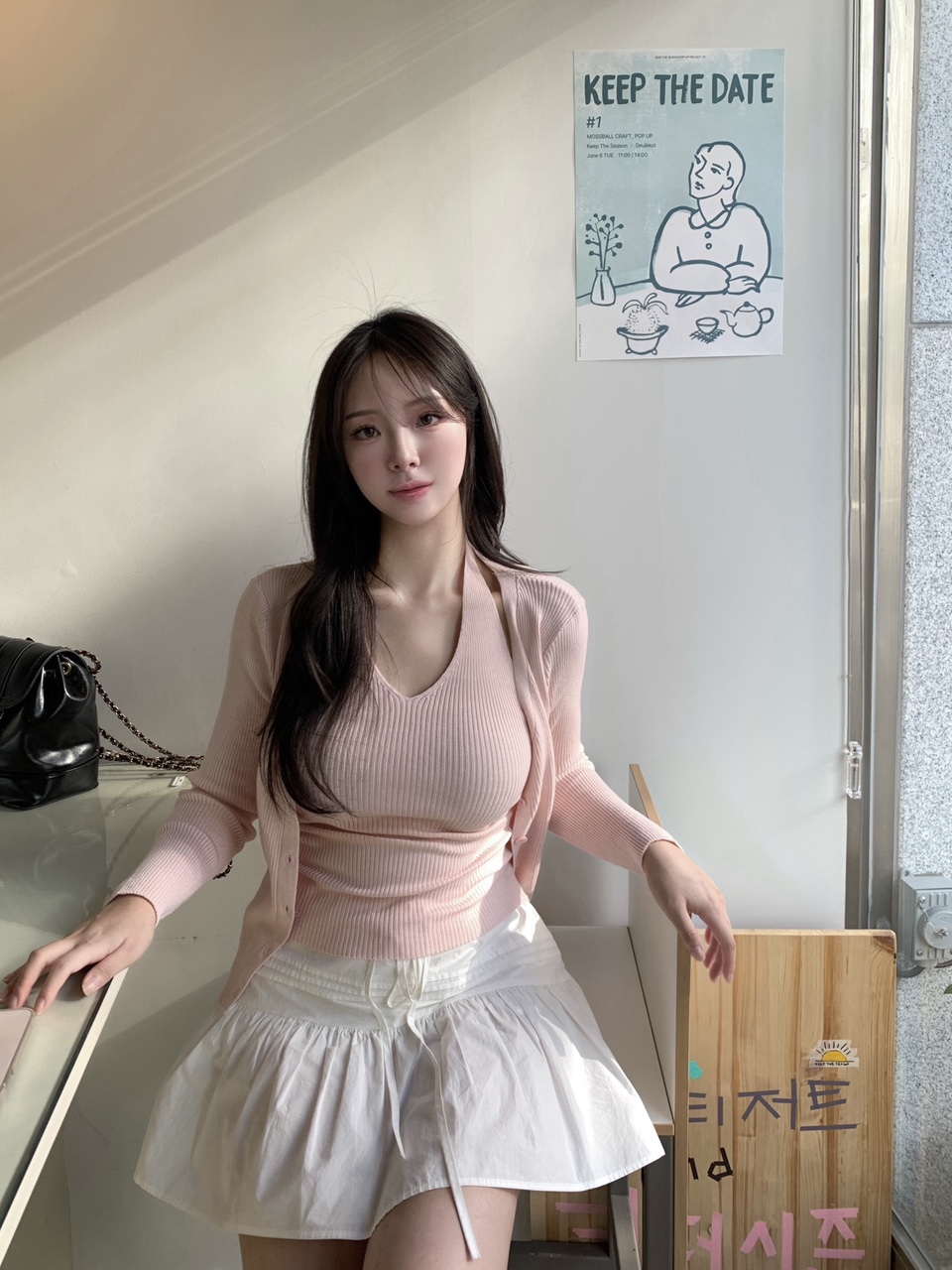 Sopi Halter-neck Cardigan Set 소피 홀터넥 니트 가디건 세트