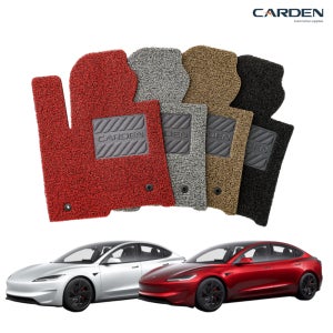 카든 코일매트 테슬라 모델3 하이랜드 확장형 엣지형 카매트 자동차매트 1열+2열