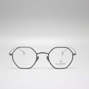 가메만넨 KMN 7311 MBK 네이비/무광 블랙 다각형 고도근시 티타늄 안경테