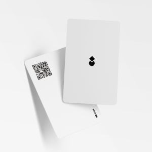 슬라이스 디지털명함 NFC 카드 - QR화이트