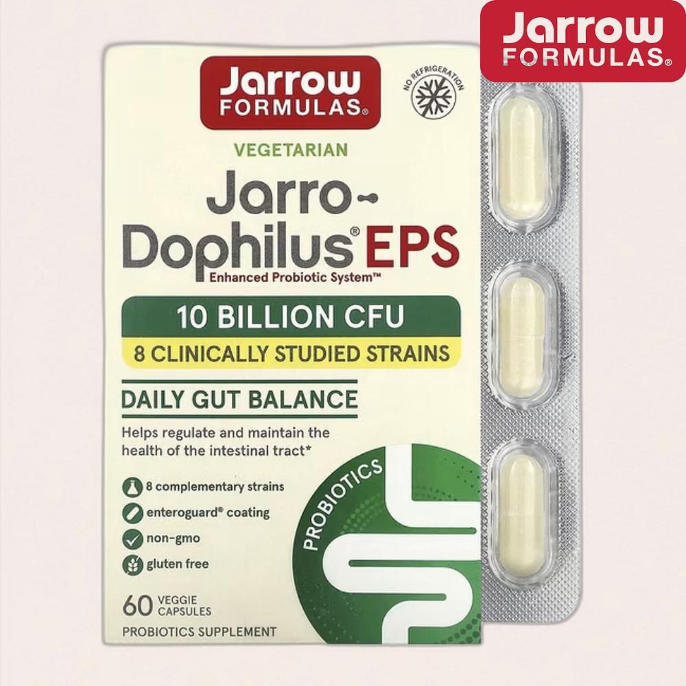 재로우 Jarro-Dophilus EPS 100억 CFU 60정 <b>프로바이오틱스</b> 유산균