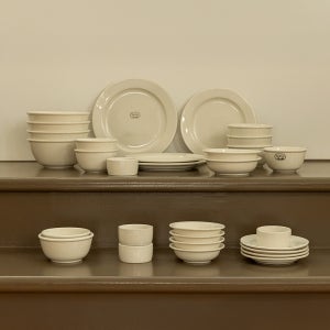 로렌스 크림화이트 4인 도자기 그릇세트 30P 신혼 식기세트