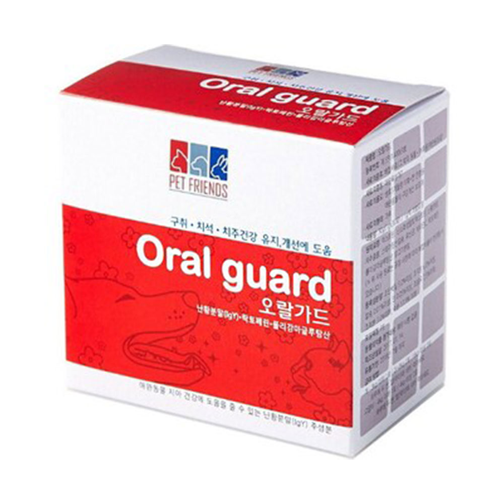 오랄가드 고양이 구내염 잇몸염증 치주염 영양제 30포 길고양이구내염 천연 항생제 약 보조제