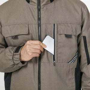 ACE-2318 겨울 방한 패딩 작업복 동복 유니폼 점퍼 발열안감 오피스룩 현장 공장