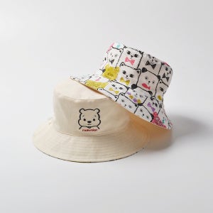 베어 양면 벙거지 햇 아동 벙거지 모자