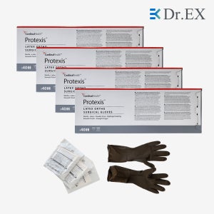 [1box] 카디날헬스케어 프로텍시스 오쏘 프리미엄 라텍스 수술장갑(정형외과) 40쌍 x 4세트 PROTEXIS Ortho Surgical Glove